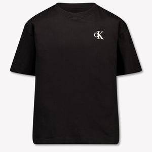 Calvin Klein Kinder Jongens T-Shirt In Zwart