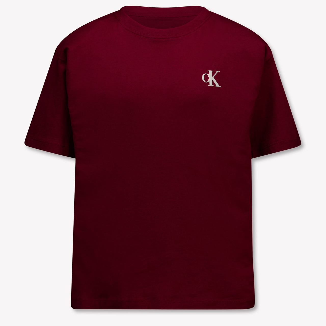 Calvin Klein Kinder Jongens T-Shirt In Bordeaux