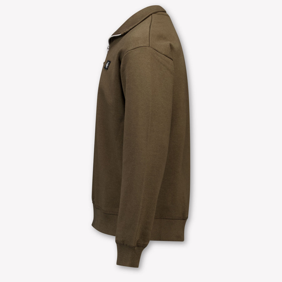 Calvin Klein Kinder Garçons Sweater In Marron