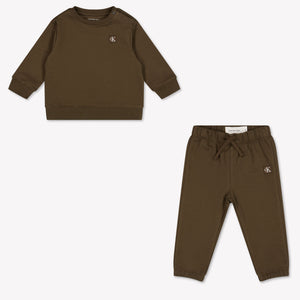 Calvin Klein Bébé Unisexe Jogging en Gris Foncé