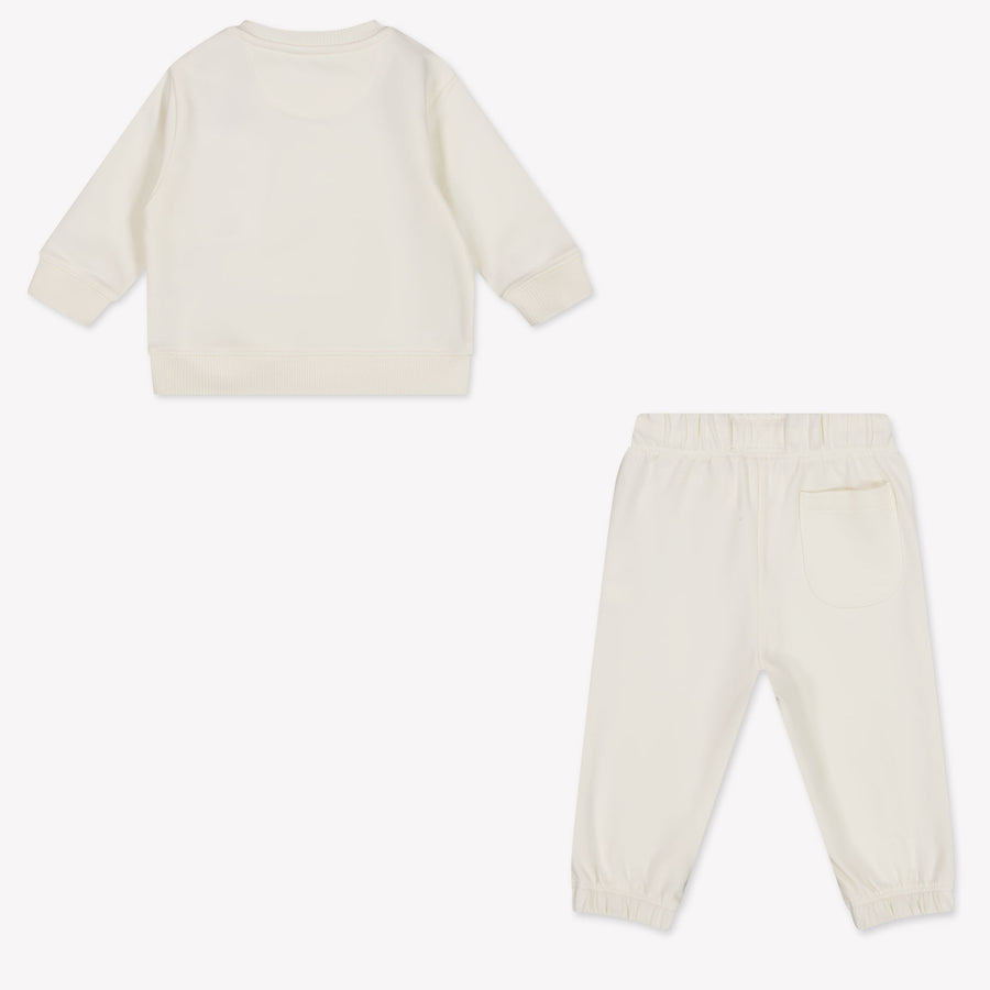 Calvin Klein Baby Unisex Jogging Suit In OffWhite