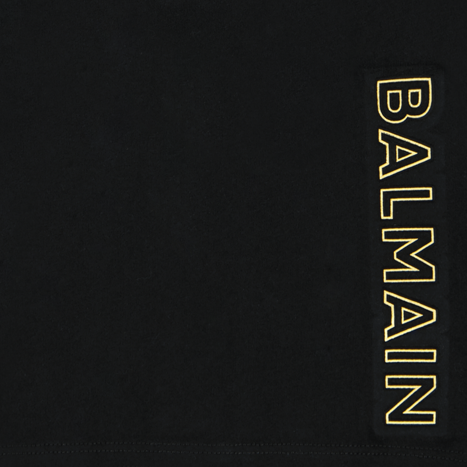 Balmain Baby Unisex T-Shirt Zwart