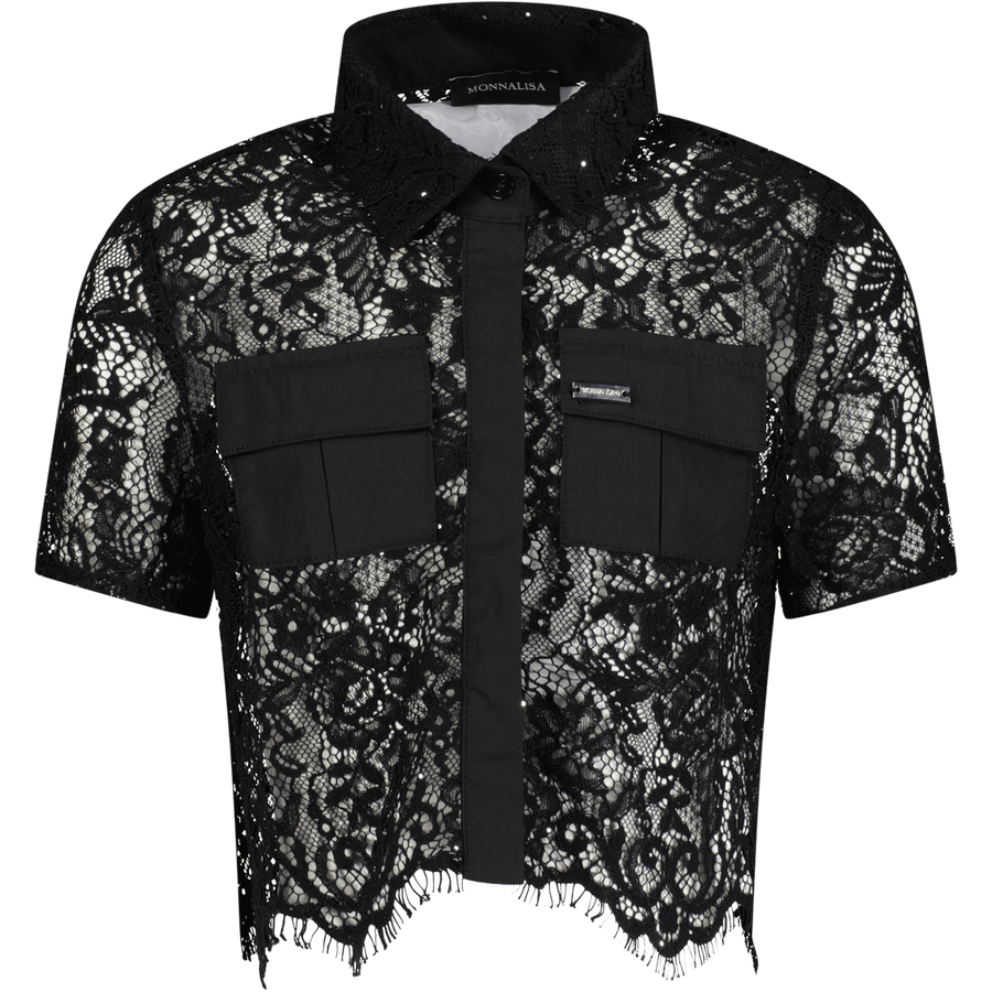 MonnaLisa Girls Blouse Black