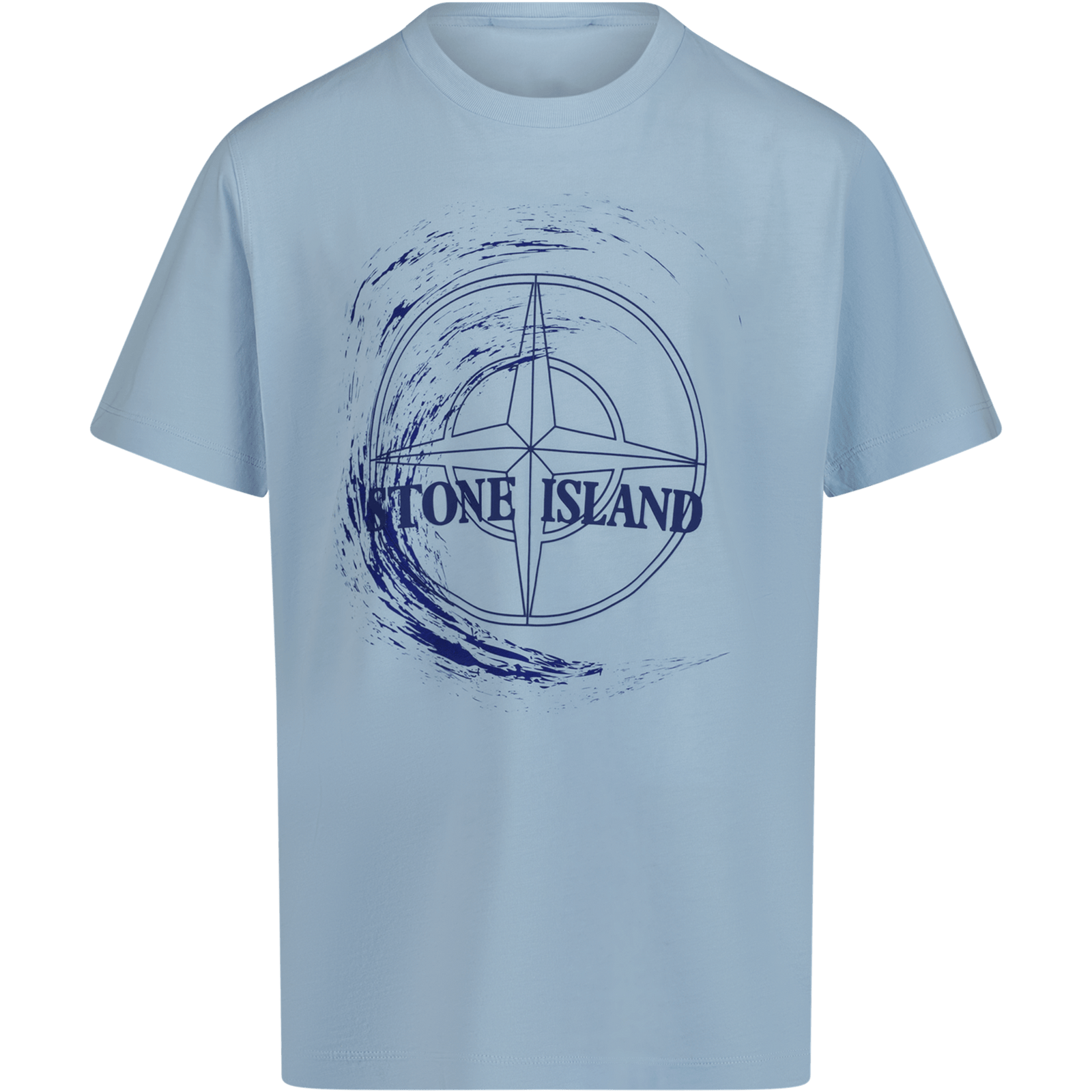 Stone Island Kinder Jongens T-Shirt Licht Blauw 2Y