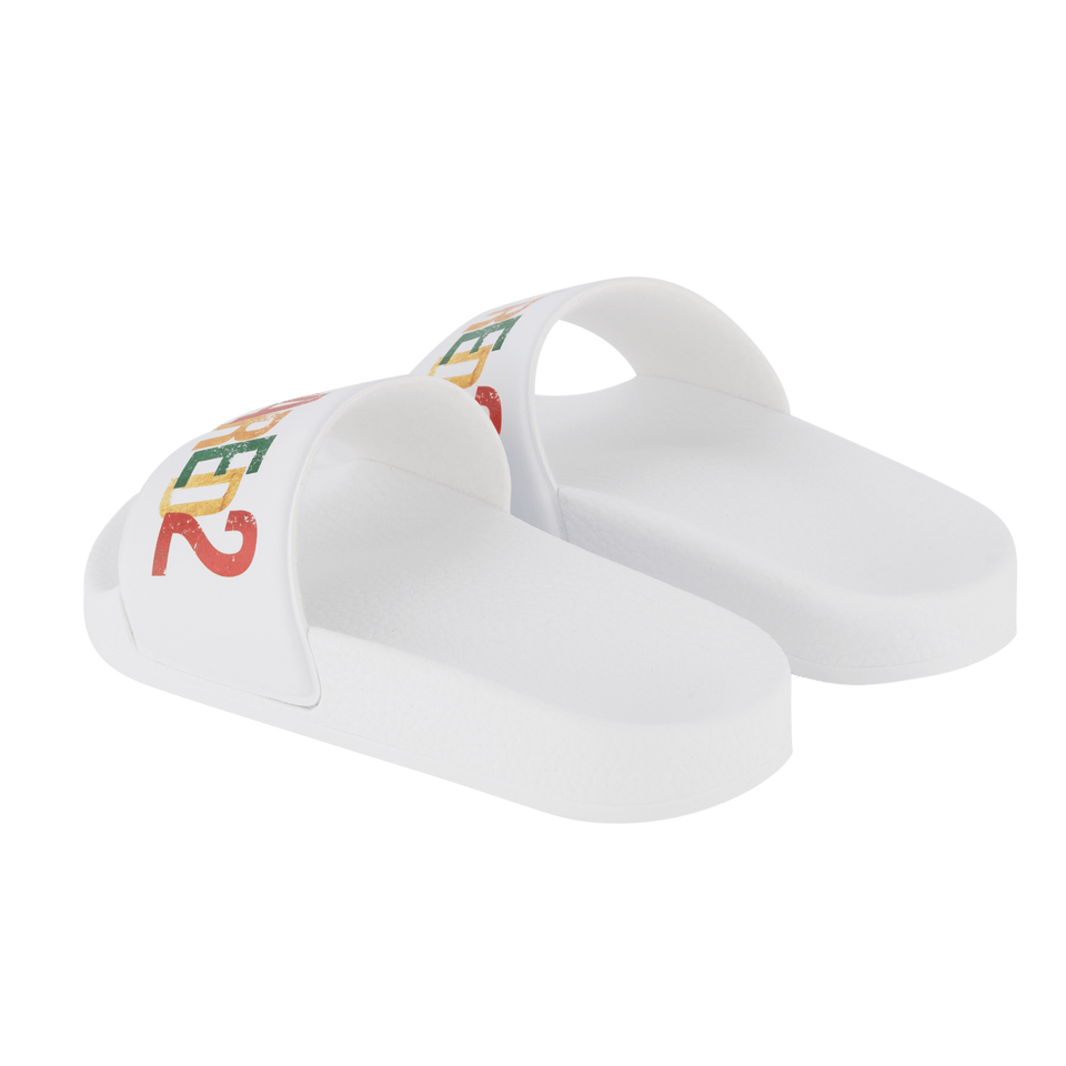 Dsquared2 Kinder Unisex Slippers Wit