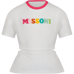 Missoni Kinder Meisjes T-Shirt Wit 4Y