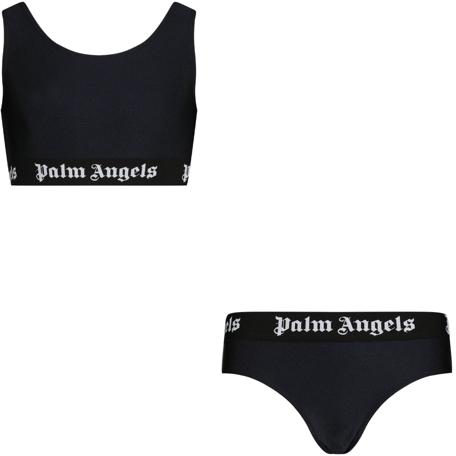 Palm Angels Girls Swimwear Black