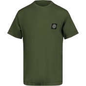 Stone Island Kinder Jongens T-Shirt Army