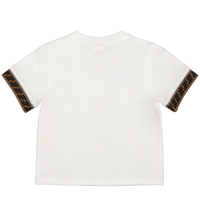 Fendi Baby Jongens T-Shirt In Wit