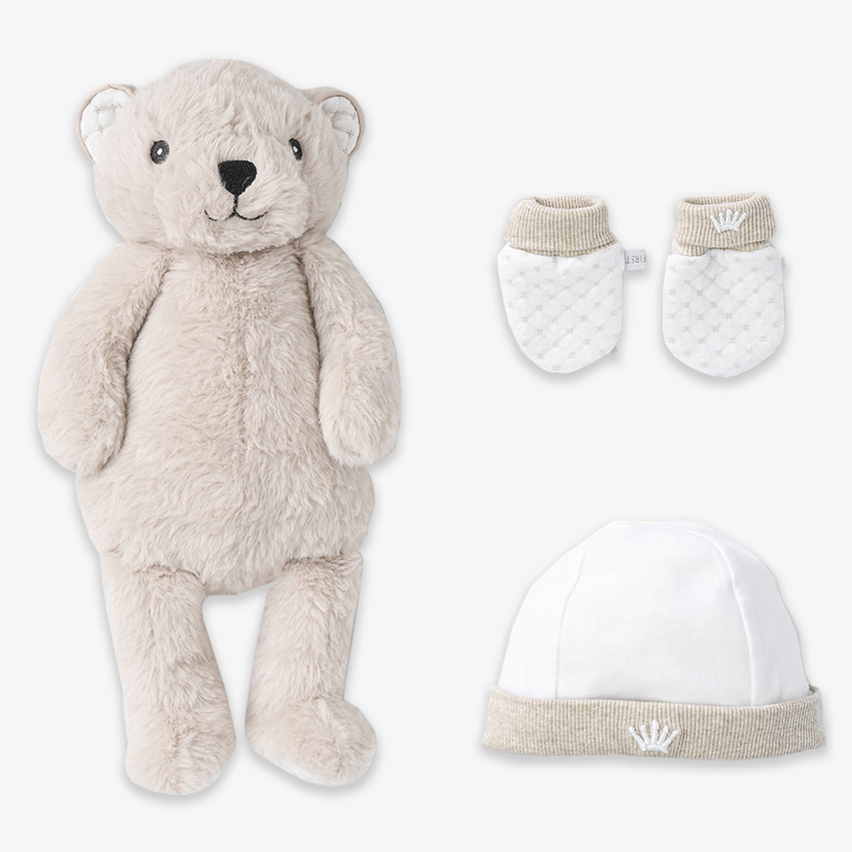 First Teddybear Giftset in Beige