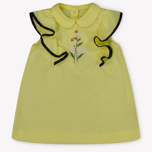 Fendi Baby Meisjes Jurk In Geel