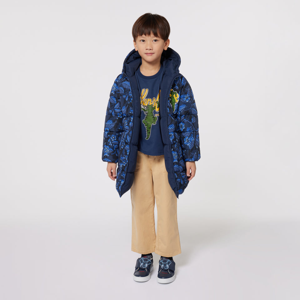 Kenzo Kids Jongens T-shirt Navy