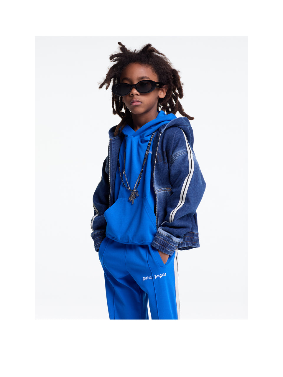 Palm Angels Jongens Trui Blauw