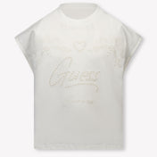 Guess Kinder Meisjes T-Shirt In Wit