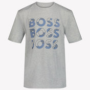 Boss Jongens T-shirt Grijs