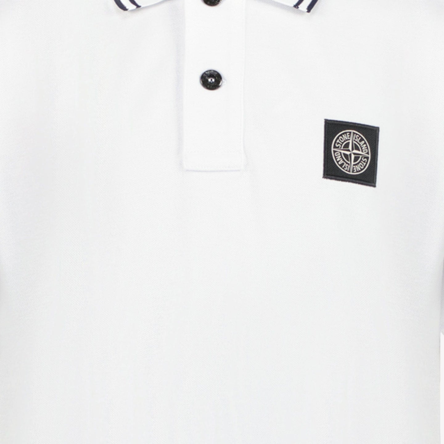 Stone Island Jongens Polo Wit 2Y