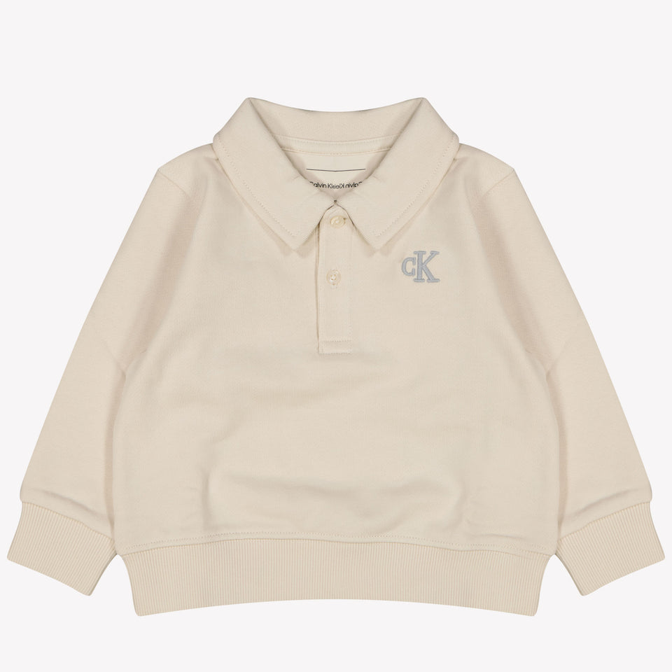 Calvin Klein Baby Unisex Polo Licht Beige