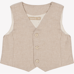 Mayoral Baby Jongens Gilet Beige 6 mnd