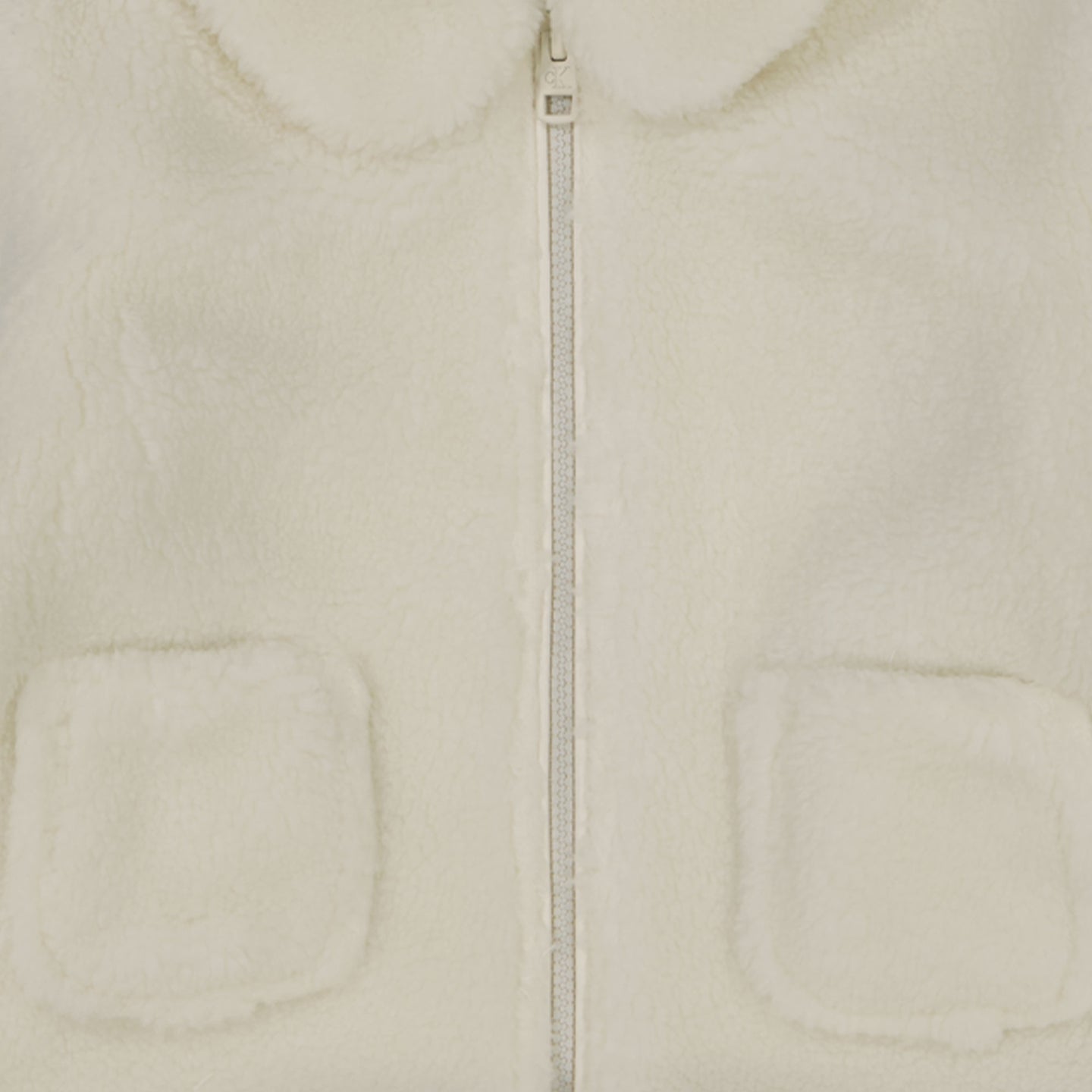 Calvin Klein Baby Faux fur Jas Offwhite