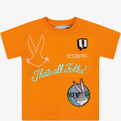 Iceberg Baby Jongens T-shirt Oranje
