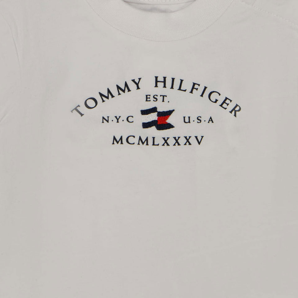 Tommy Hilfiger Baby Unisex T-shirt Wit