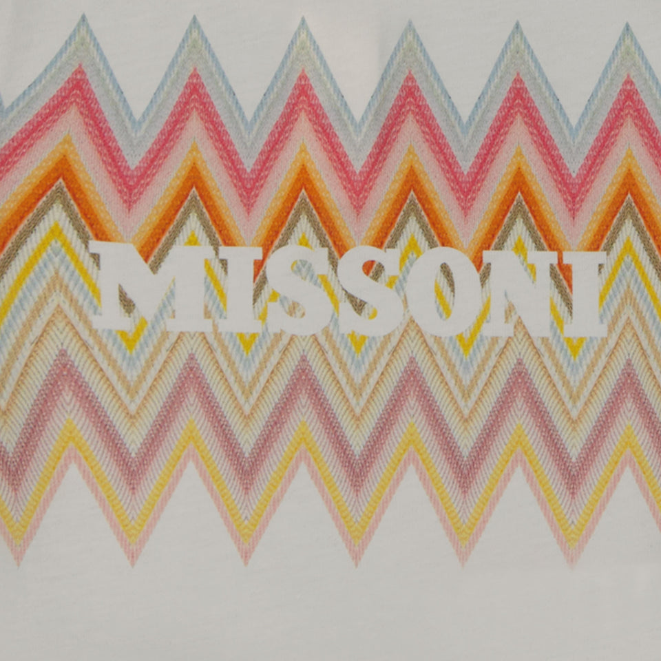 Missoni Baby Meisjes T-shirt Wit