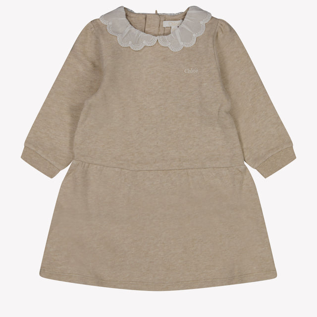 Chloé Baby Meisjes Jurk Licht Beige