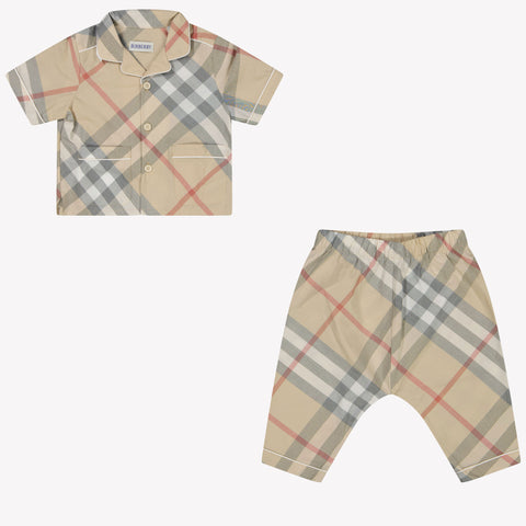 Burberry CAREY Baby Unisex Setje In Beige