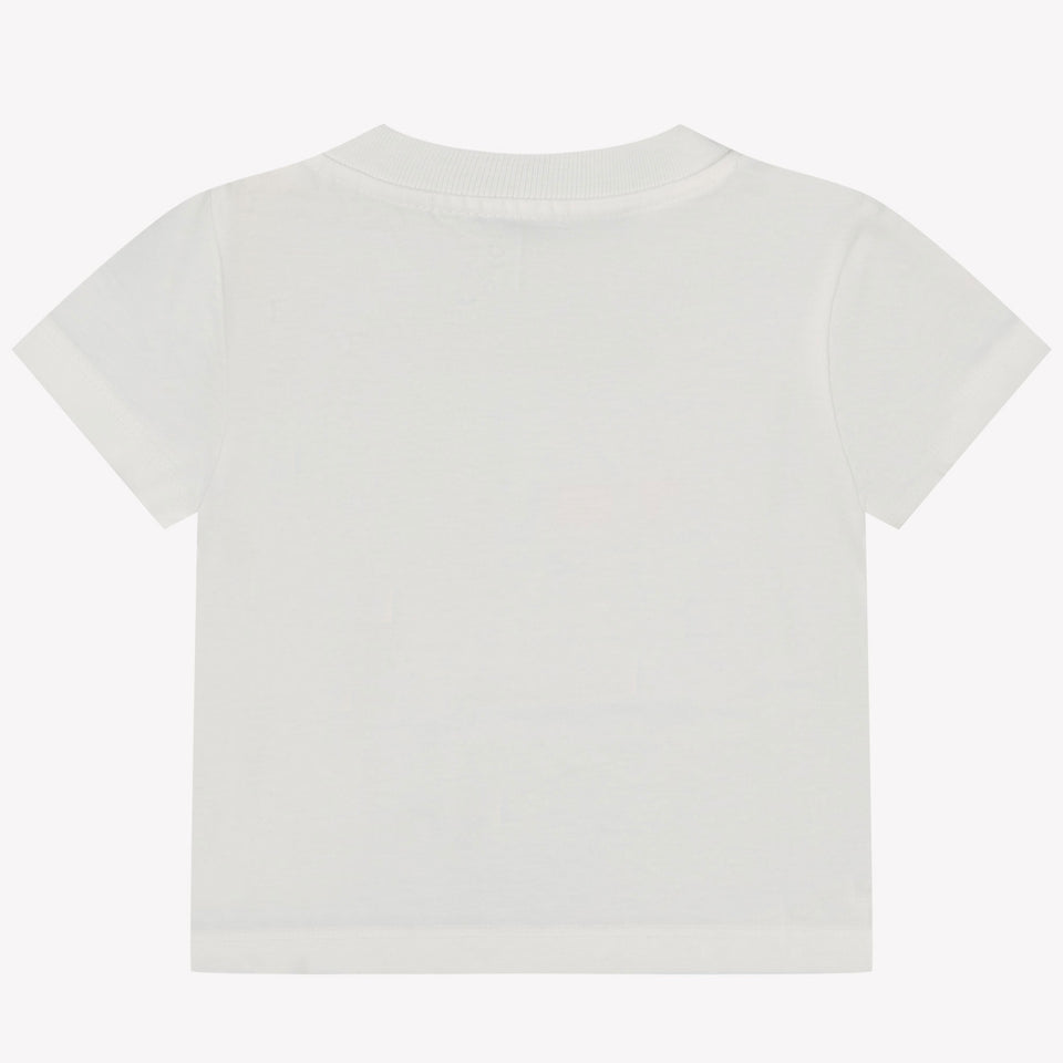 Off-White Baby Jongens T-Shirt In Wit