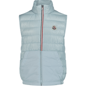 Moncler Kinder Jongens Bodywarmer Licht Blauw