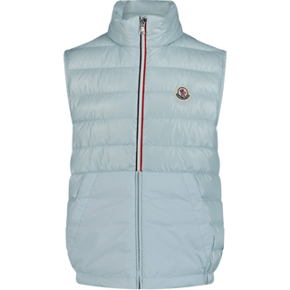 Moncler Kinder Jongens Bodywarmer Licht Blauw