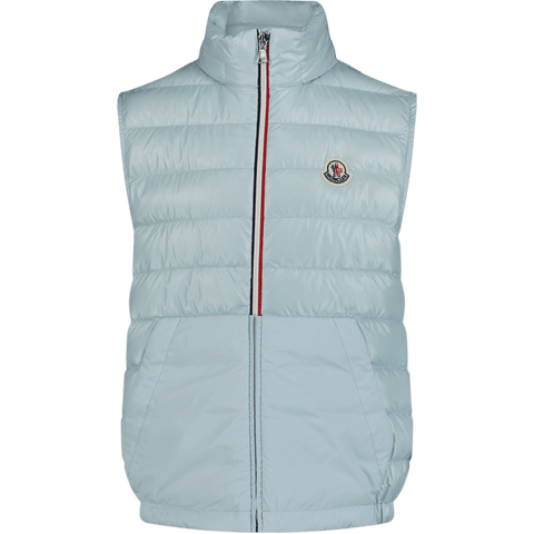 Moncler Kinder Jongens Bodywarmer Licht Blauw