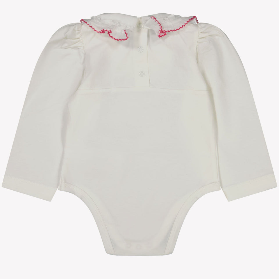 Monnalisa Baby Meisjes Rompertje Off White