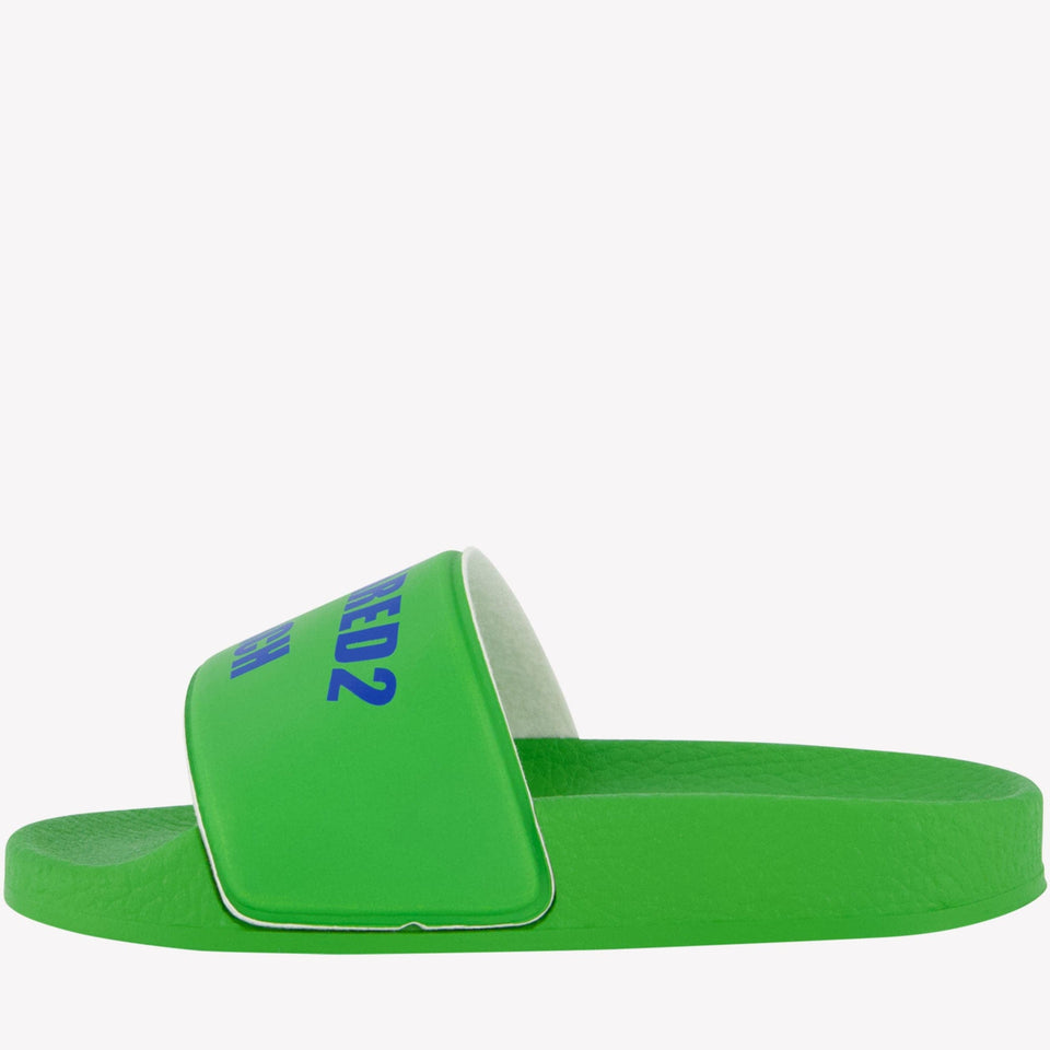 Dsquared2 Kinder Unisex Slippers Groen