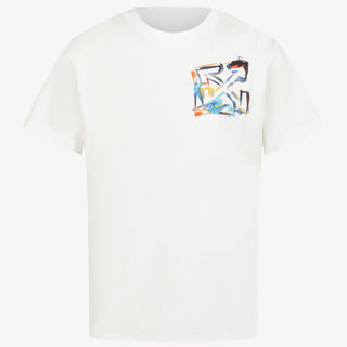 Off-White Kinder Jongens T-Shirt In Wit