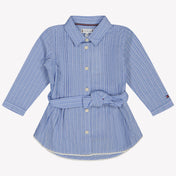 Tommy Hilfiger Baby Meisjes Jurk Licht Blauw