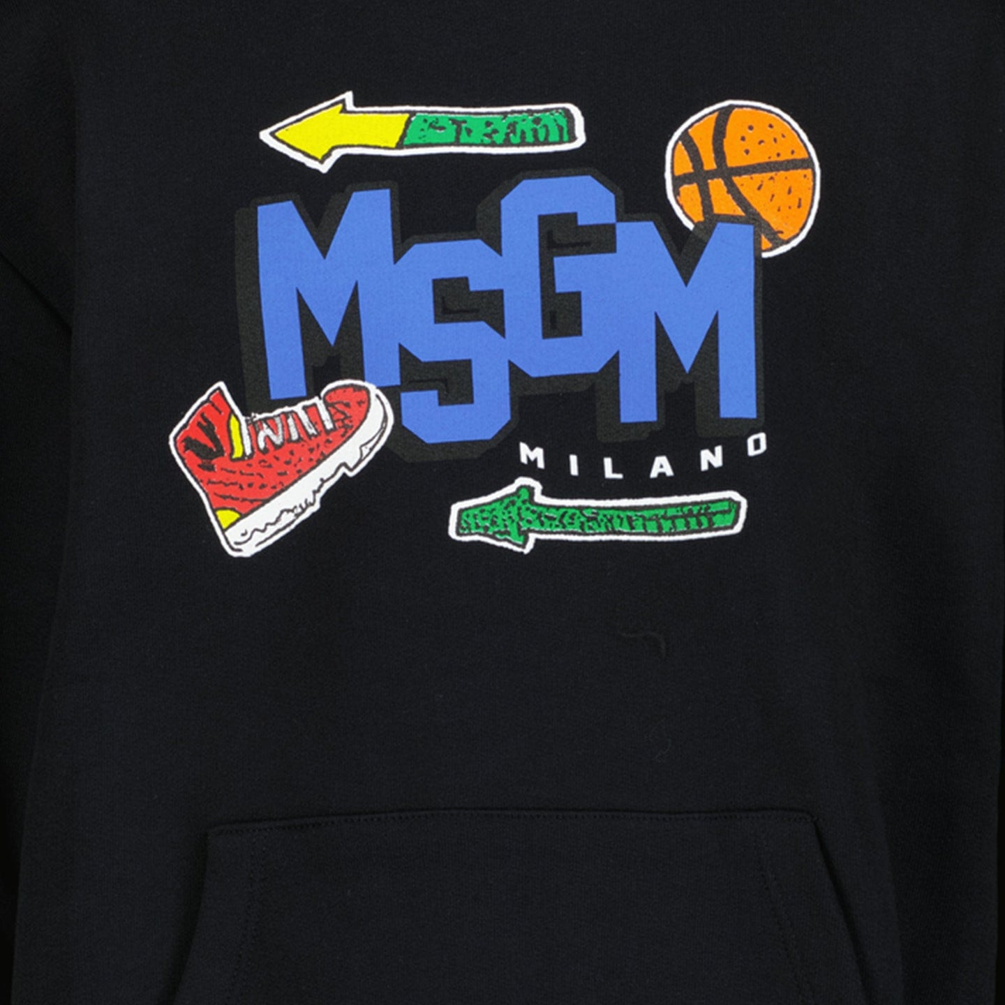 MSGM Jongens Trui Zwart 4Y