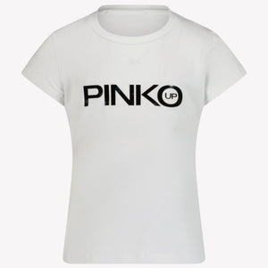 Pinko Meisjes T-Shirt Wit