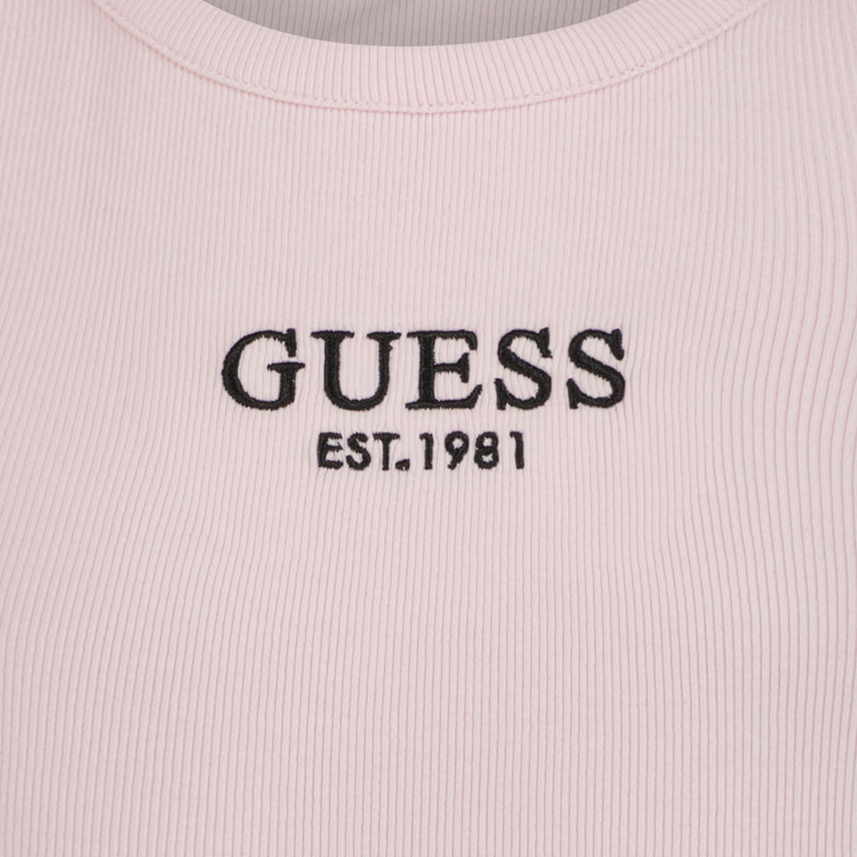 Guess Kinder Meisjes T-shirt Licht Roze