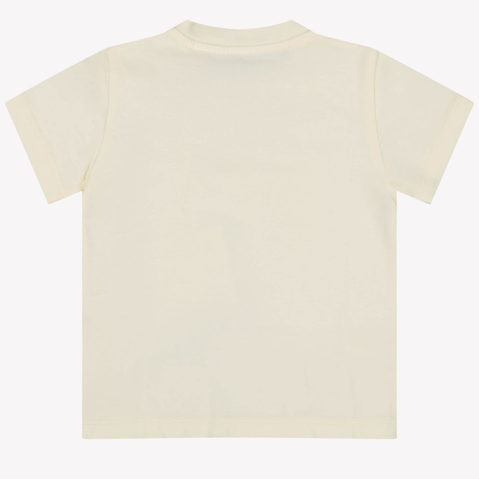 Palm Angels Baby Unisex T-Shirt In Off White