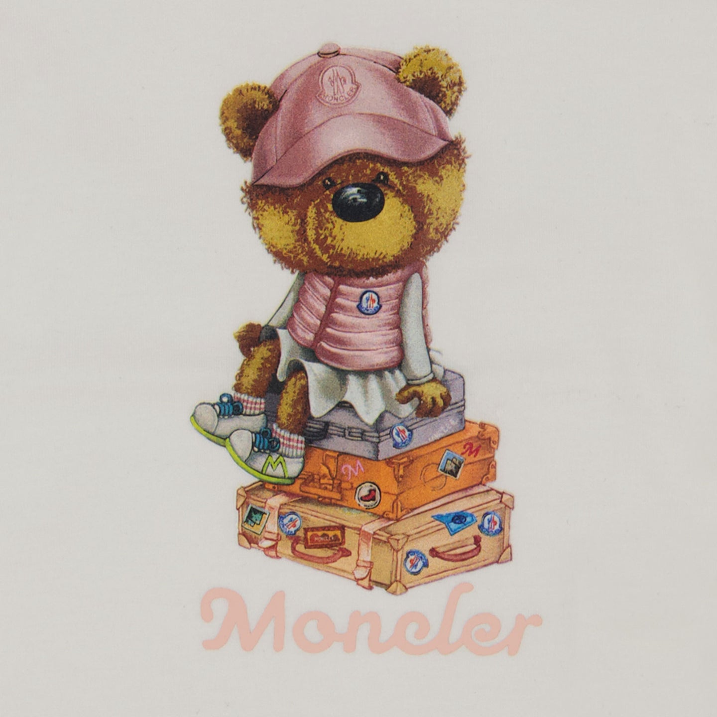 Moncler Baby Meisjes T-Shirt In Wit