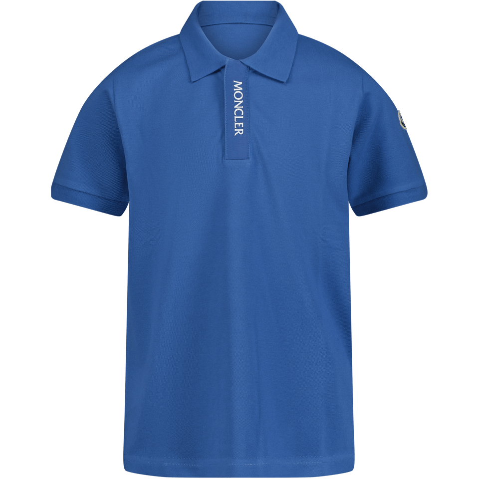 Moncler Kinder Jongens Polo Blauw