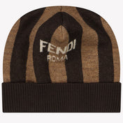 Fendi Baby Unisex Muts Bruin