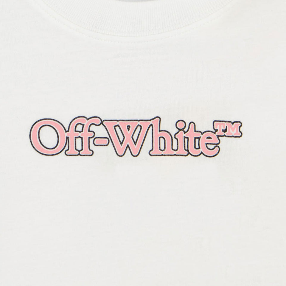 Off-White Baby Meisjes T-Shirt In Wit