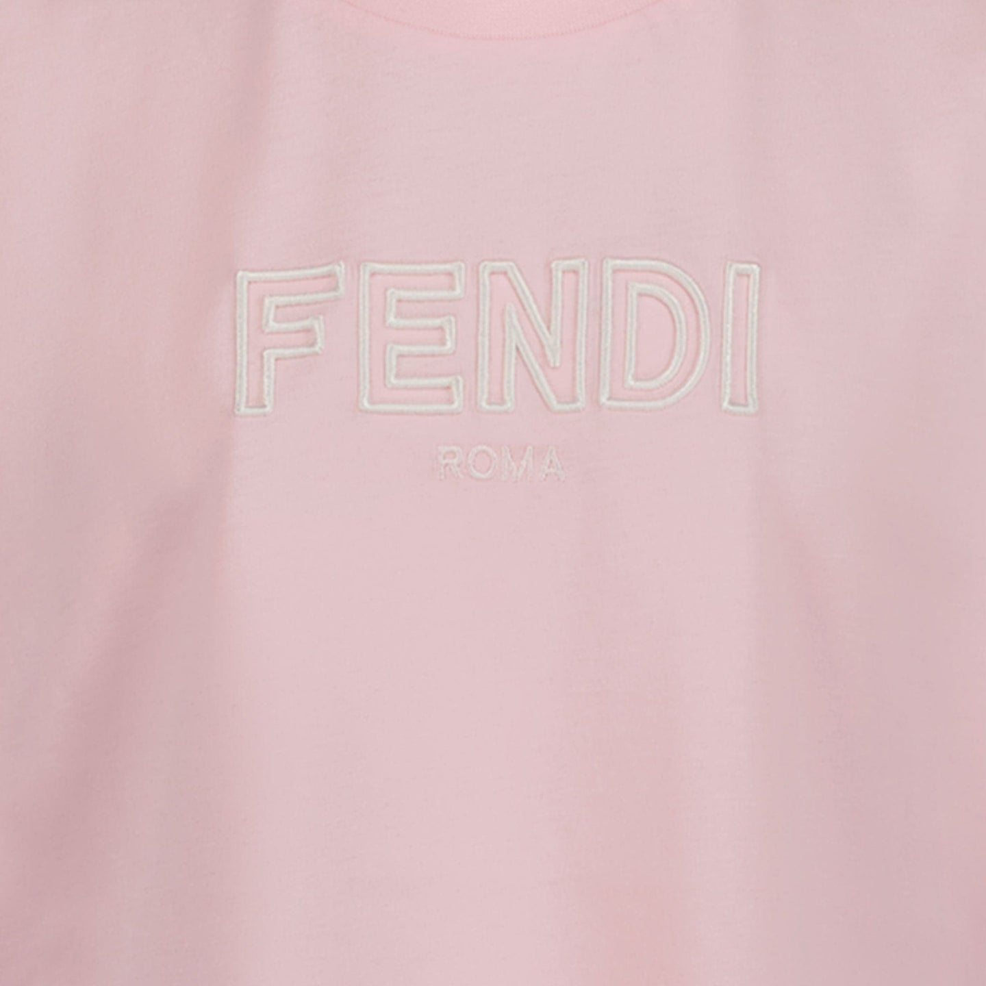 Fendi Unisex T-shirt Licht Roze 3Y