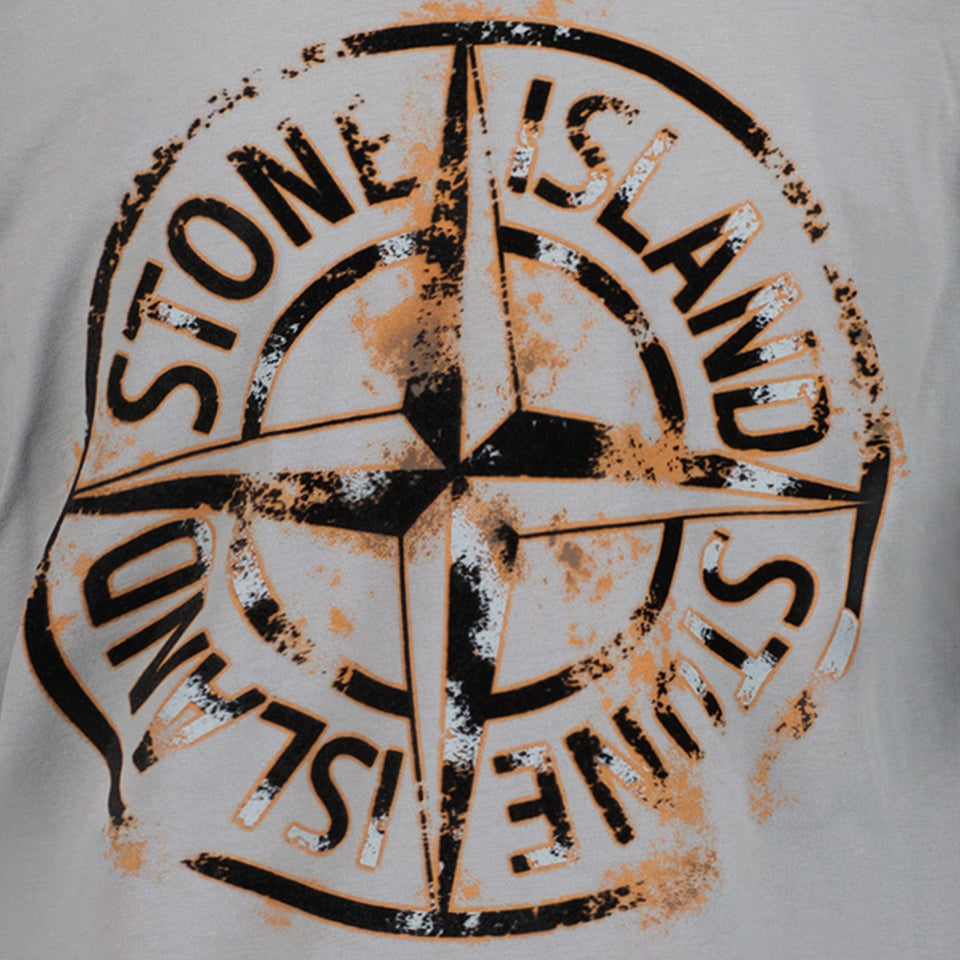 Stone Island Jongens T-shirt Grijs