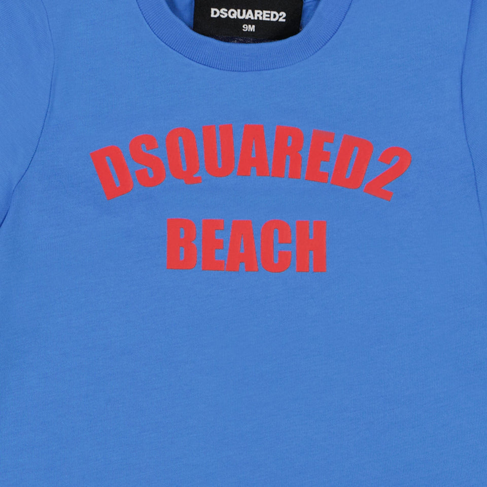 Dsquared2 Baby Jongens T-Shirt Licht Blauw