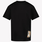 Burberry CEDAR Kinder Jongens T-Shirt In Zwart