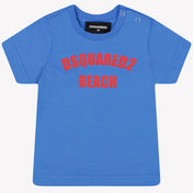 Dsquared2 Baby Jongens T-Shirt Licht Blauw