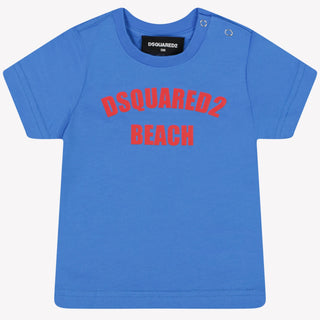 Dsquared2 Baby Jongens T-Shirt Licht Blauw 3 mnd